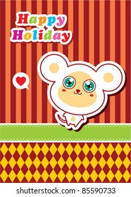 cute rat holiday