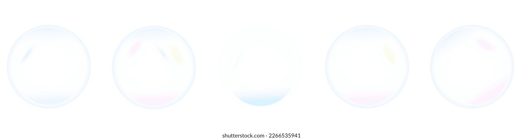 Cute, realistic, fun water bubbles flying randomly.