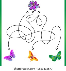 Cute rebus, test, activity, logic quest for children. A funny labyrinth, puzzle with toys, fruits and sweets. Find a way out of the maze.