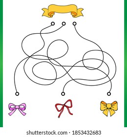 Cute rebus, test, activity, logic quest for children. A funny labyrinth, puzzle with toys, fruits and sweets. Find a way out of the maze.