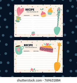 Cute recipe card.