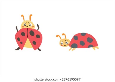 cute red cartoon characters - cute animals bugs