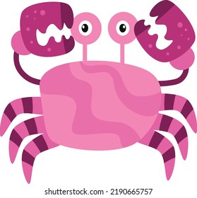 cute red crab, fresh and delicious. It's on the seafood restaurant menu. great illustrations for vectors, graphic design, cartoons, symbols, komic characters and cartoons