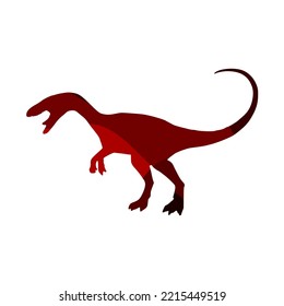 Cute Red Dinosaur Vector Design for Kids Wallpaper