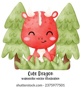 Cute Red Dragon, Dragon, Year of the dragon