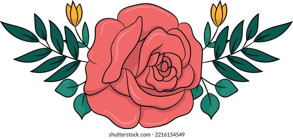 Flor Roja Cubierta Con Lágrimas