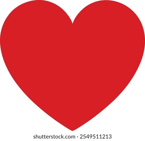 Ilustración de dibujos animados de Vector de corazones rojos lindos para el día de San Valentín