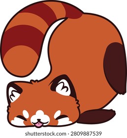 Cute red panda character