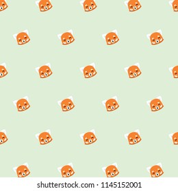 Cute red panda pattern. 
