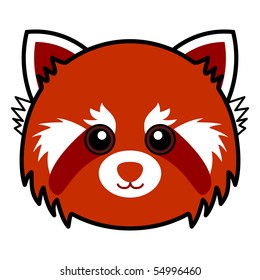 Cute Red Panda Vector