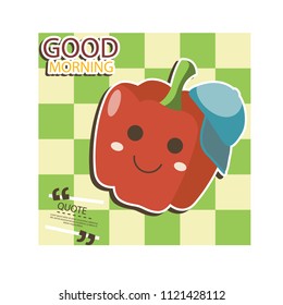 Cute Red Paprika