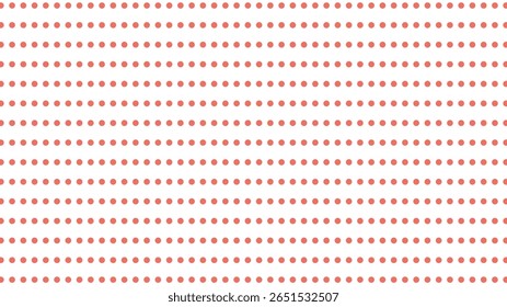 Cute red polka dot background vector. Sweet, seamless pattern for baby, nursery, textiles, and design projects.