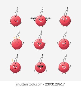 Cute red price tag character vector illustration
