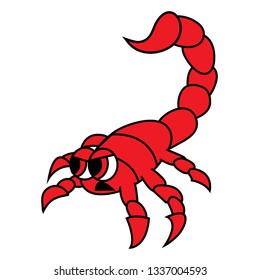 Scorpion Cartoon Vector Art Illustration Stock Vector (Royalty Free ...