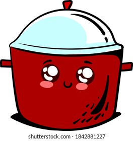 Síncepa roja, ilustración, vector sobre fondo blanco