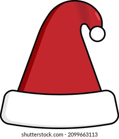 cute red and white santa hat