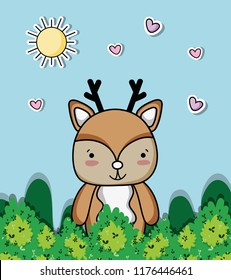 cute reindeer animal