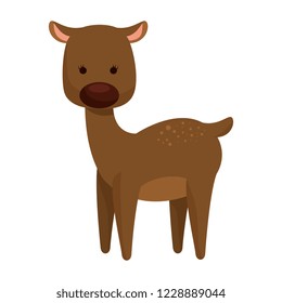 cute reindeer christmas character