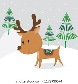 Cute reindeer design
