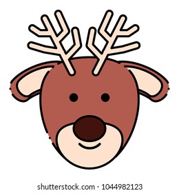 Cute reindeer icon