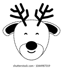 Cute reindeer icon