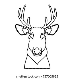 Cute reindeer  icon