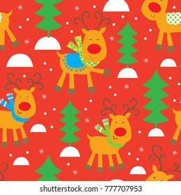 cute reindeer pattern