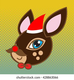 Cute Reindeer Vector
