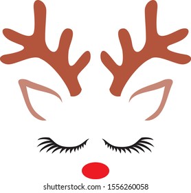 Cute Reindeer vector (Christmas design)