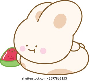 Cute Relaxing Chilling Character Rabbit Summer