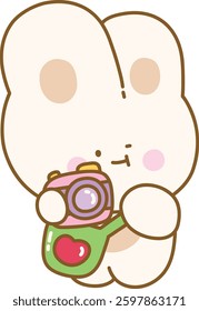 Cute Relaxing Chilling Character Rabbit Summer