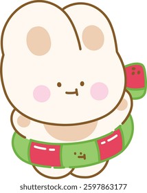 Cute Relaxing Chilling Character Rabbit Summer