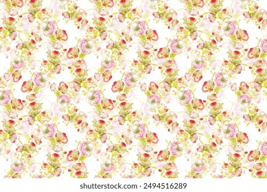 cute repeated seamless pattern of flower on a background for textile printing 
