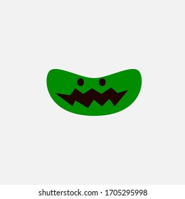 cute reptile mask design for kids vector illustration