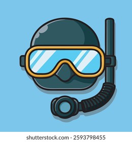 Cute respirator vector children's illustration Q edition vector cartoon illustration