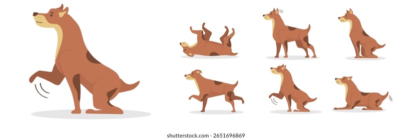 Cute retriever sentado sozinho com rosto leal nariz sorrindo cauda adorável pelo fofo pelo pelo desenhos animados pernas olhos de cachorro orelhas companheiro isolado clipart vetor animal feliz digital branco desenho de arte

