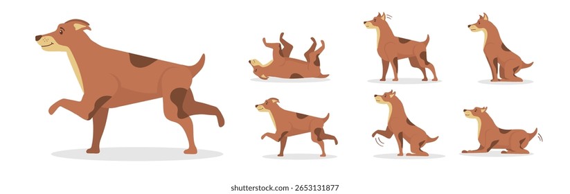 Cute retriever sitting alone with loyal face smiling nose adorable tail fluffy fur cartoon legs dog eyes ears companion isolated clipart background vector animal happy digital white artwork design

