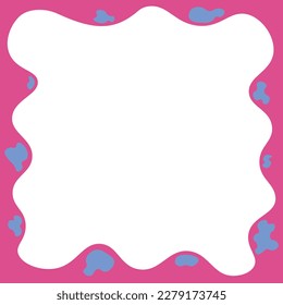 cute retro curve abstract frame illustration vector art digital