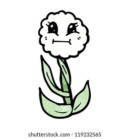 cute retro flower cartoon