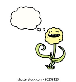 cute retro flower cartoon