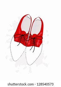 Cute retro red shoes