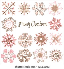 Snowflakes Cute Retro