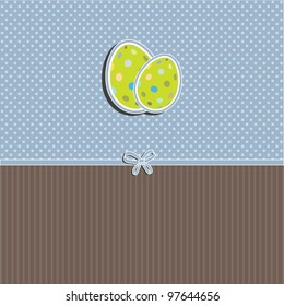 Cute retro styled Easter background