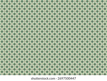 Um padrão bonito, retro e elegante em verde