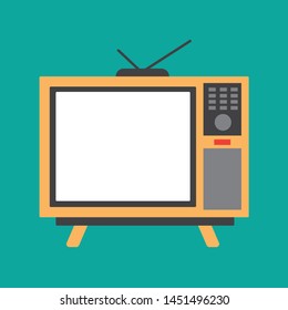 Cute retro TV screen. Tv display screen