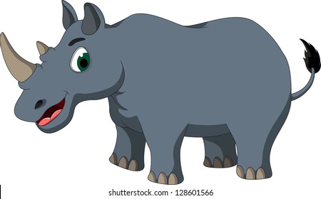 cute rhino cartoon