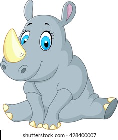 cute rhino cartoon 