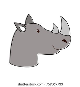 Cute rhino cartoon
