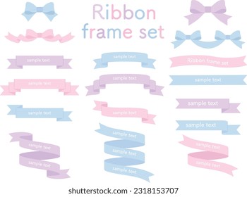 Cute Ribbon Vector Art & Graphics