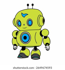robô bonito, androide bonito, robô criança pequena